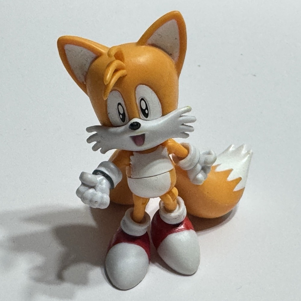 Jazwares TAILS 3" Sonic the Hedgehog Articulated Figure Rare Sega Orange